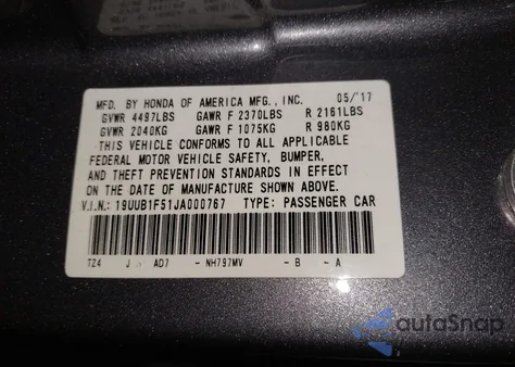 2018 Acura Tlx Tech Pkg из США, поврежденный, VIN 19UUB1F51JA000767